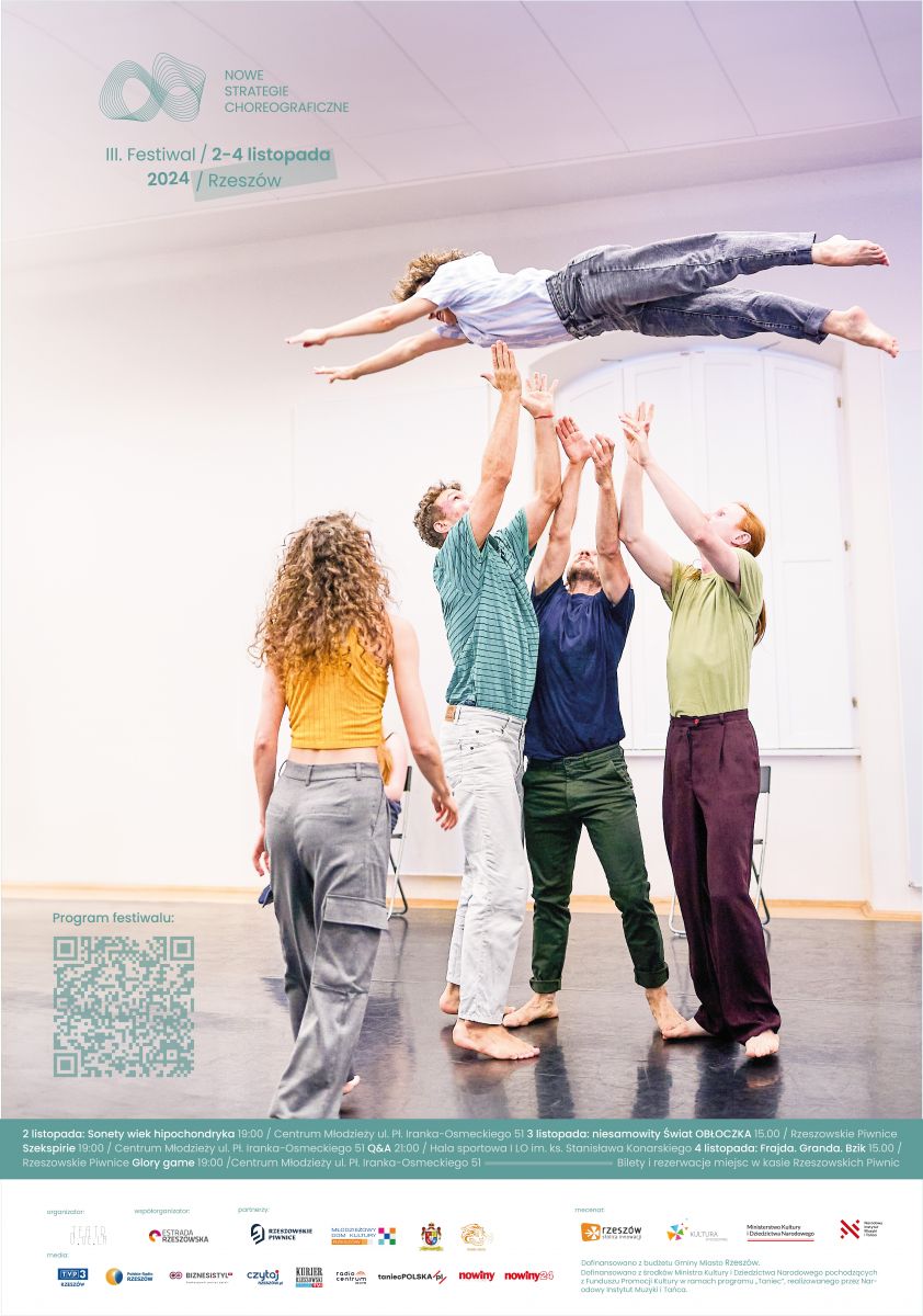 Plakat Nowe Strategie Choreograficzne